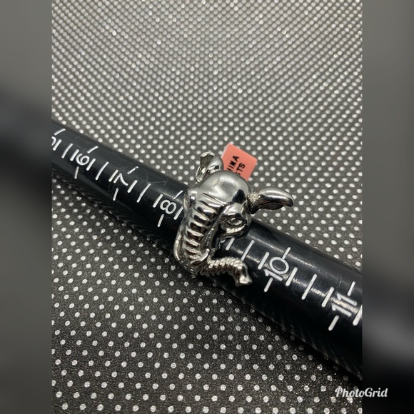 Elephant Head Ring in Stainless Steel - Picture 1 of 4